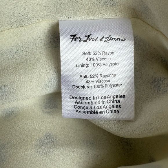 For Love & Lemons Sweetheart Mini Dress in Creme Size Small - Picture 5 of 7